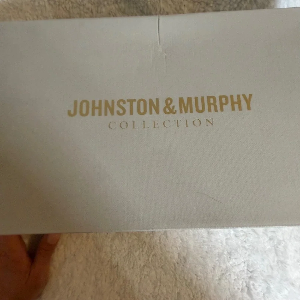 Johnston & Murphy Damon Mahogany Italian Calfskin‎ Driver Loafers Mens 8.5M